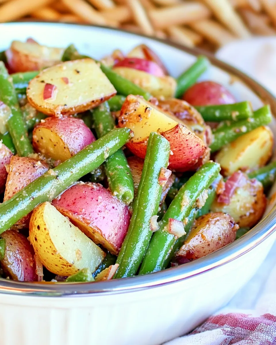 Healthy Green Bean Potato Salad With Balsamic-Dijon Dressing recipe photo