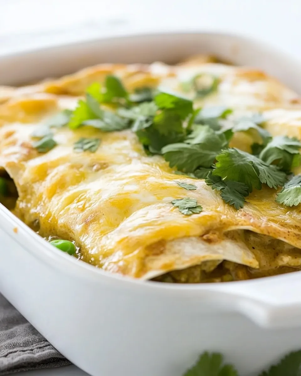Homemade Green Chicken Enchiladas Recipe photo