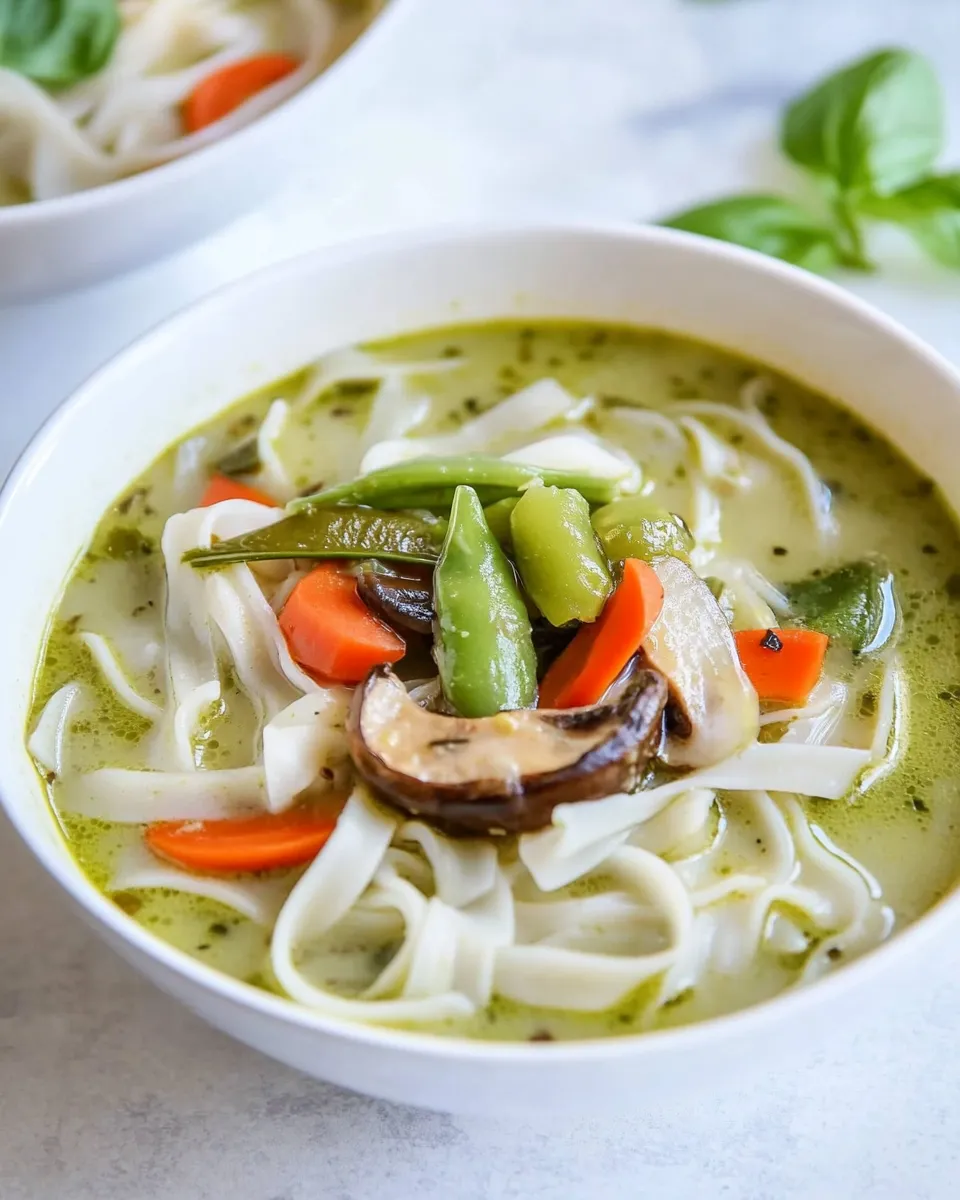 Classic Green Curry Thai Noodle Soup image