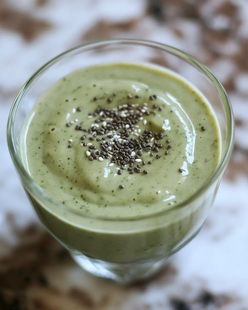 Tasty Green Superfood Smoothie shot