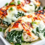 Easy Grilled Chicken with Spinach and Mozzarella photo