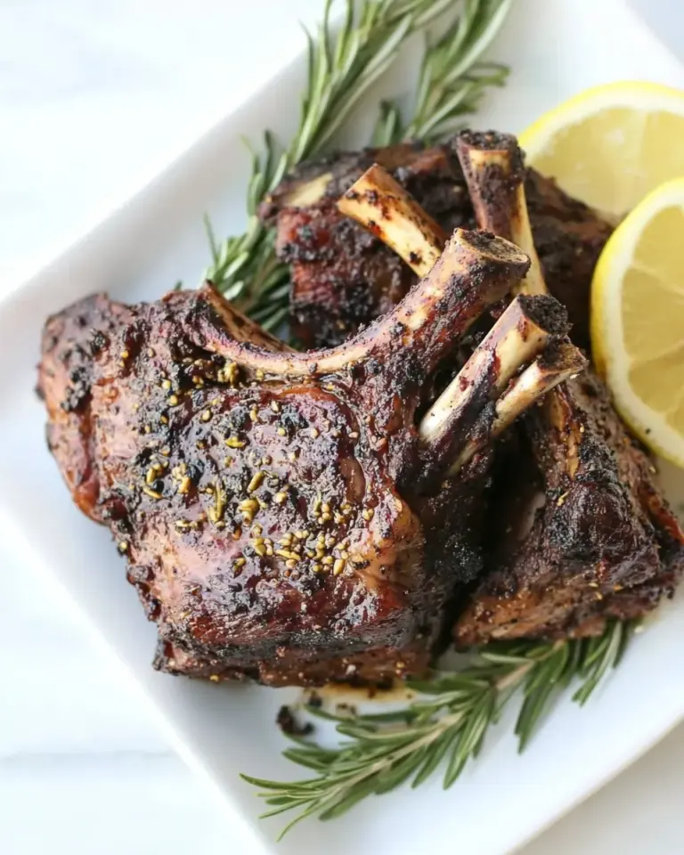 Homemade Grilled Marinated Lamb photo