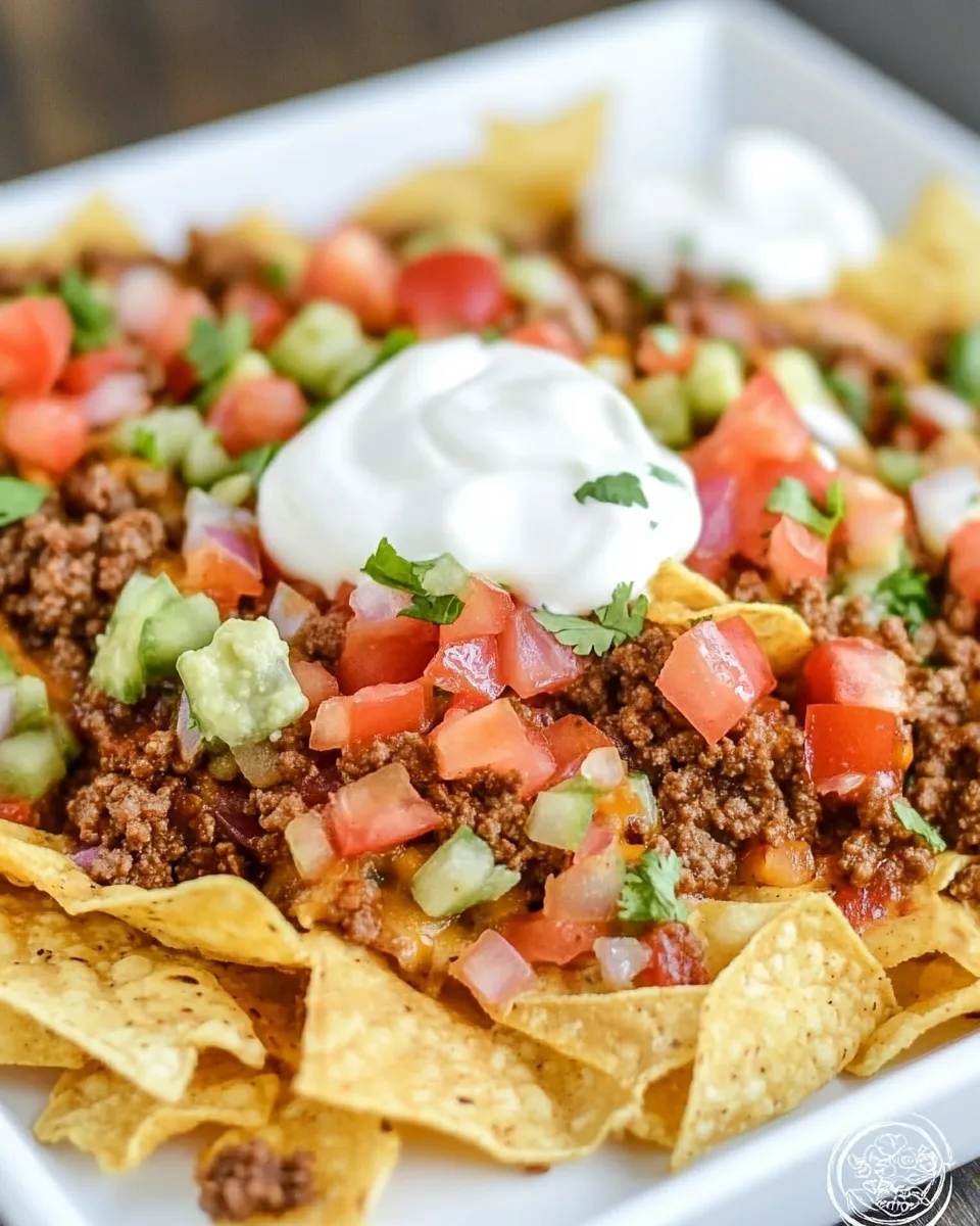 Homemade Ground Beef Nachos photo