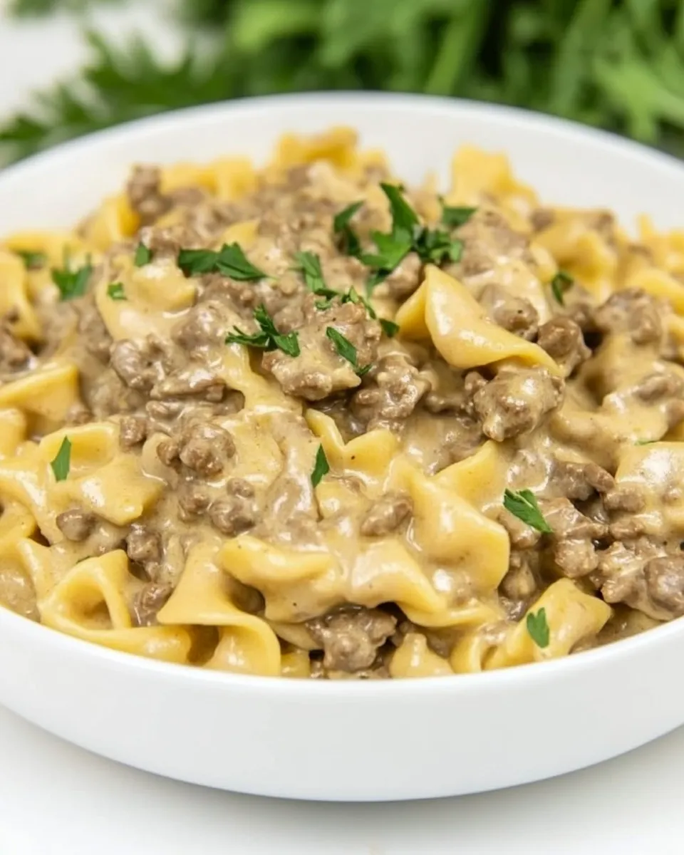 Classic Ground Beef Stroganoff(One Pot!) recipe photo