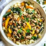 Easy Ground Turkey Bowls with Cabbage Rice (Keto, Paleo, Whole30) photo