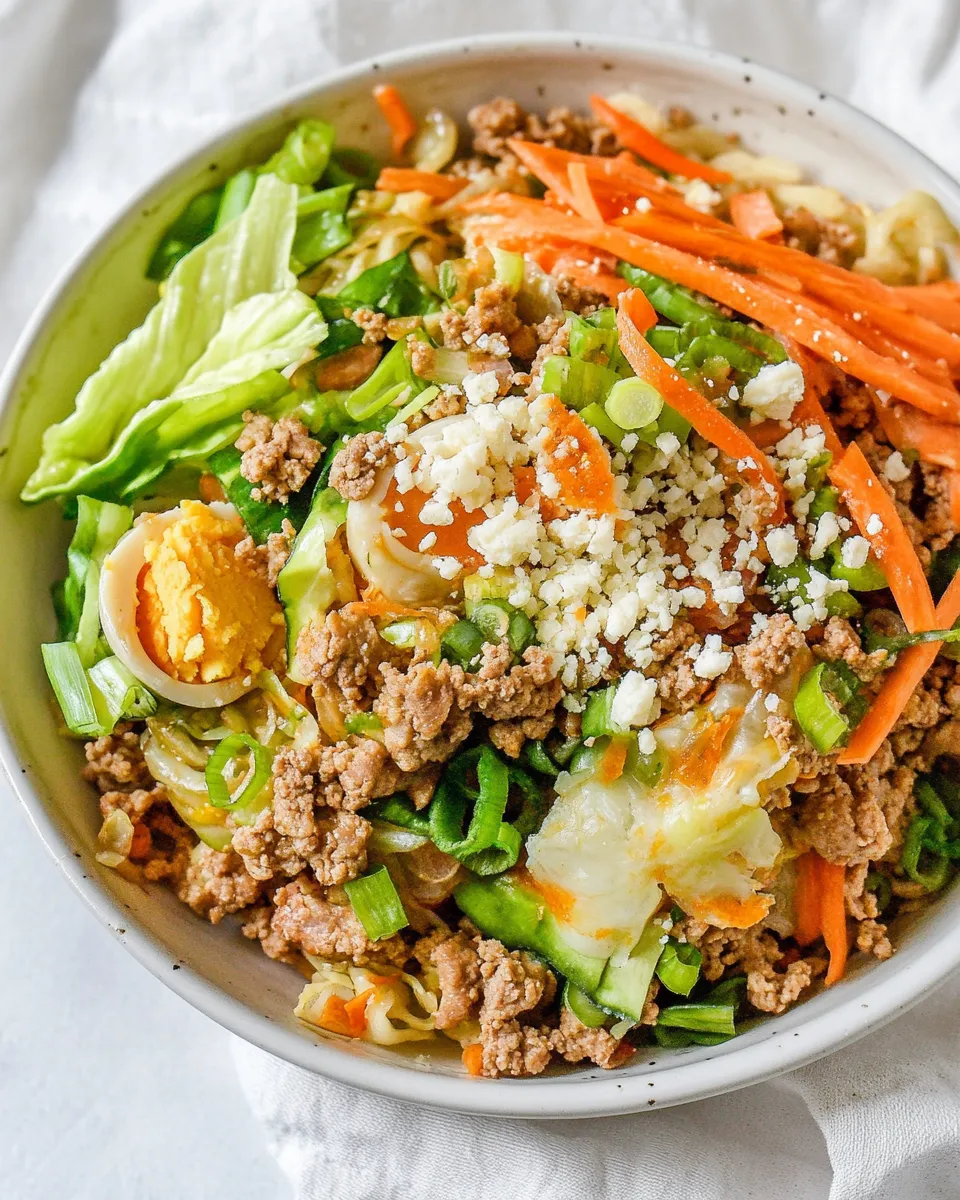 Easy Ground Turkey Egg Roll in a Bowl recipe photo