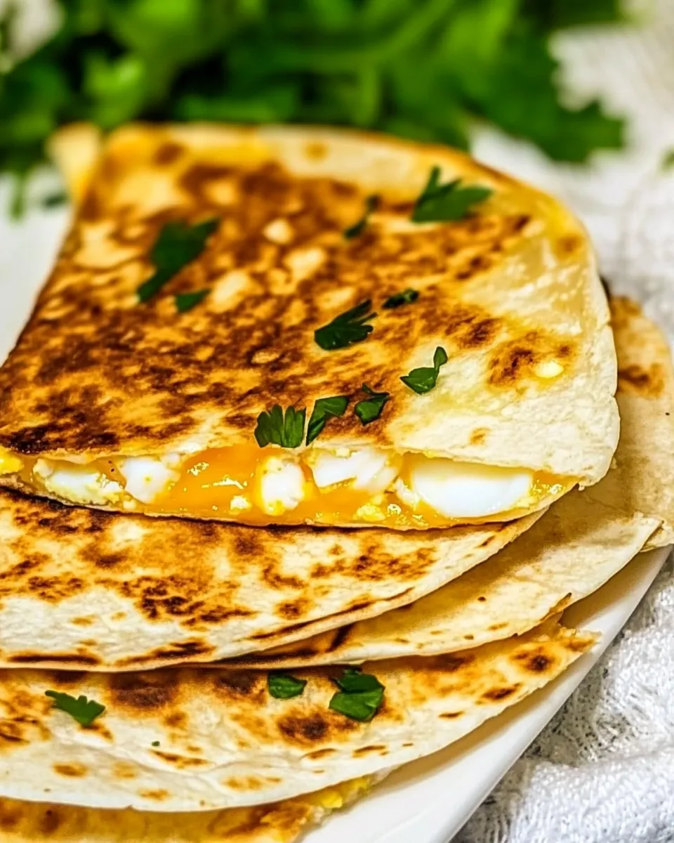 Homemade Hard-Boiled Egg Quesadillas photo