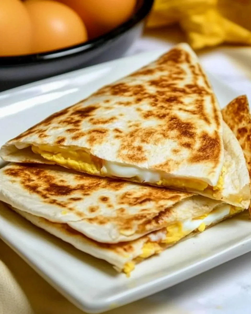 Easy Hard-Boiled Egg Quesadillas recipe photo