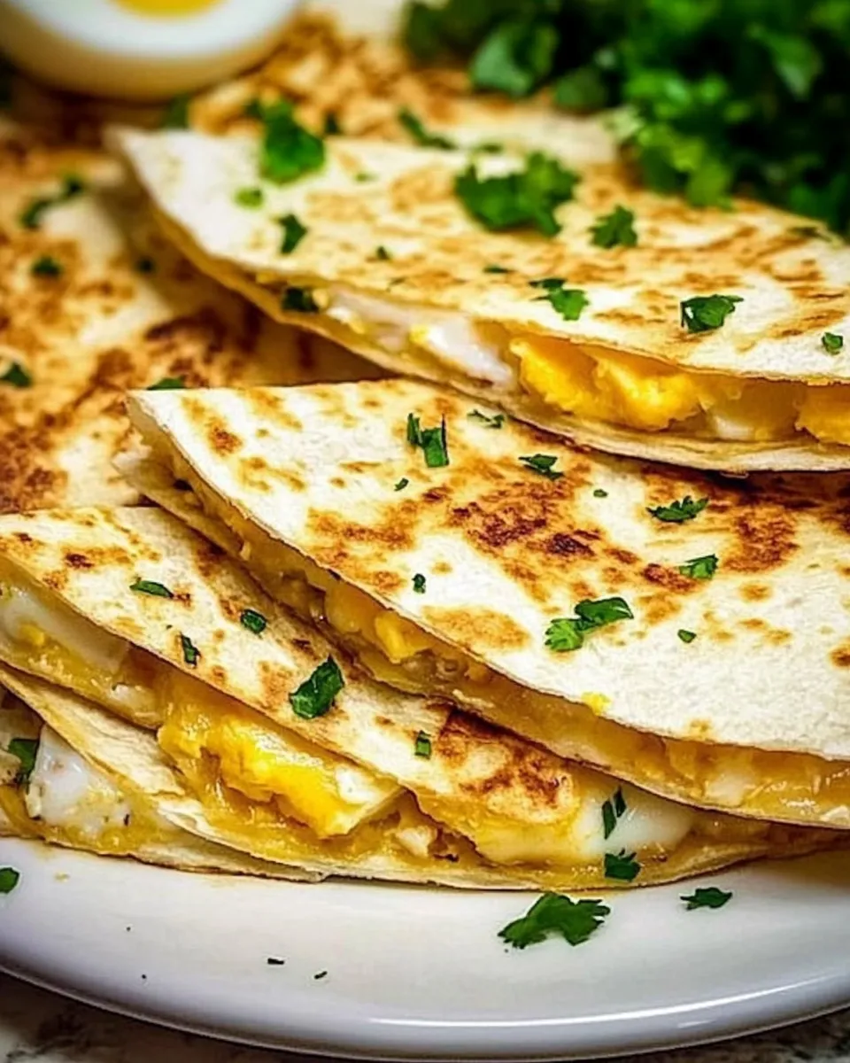 Delicious Hard-Boiled Egg Quesadillas shot