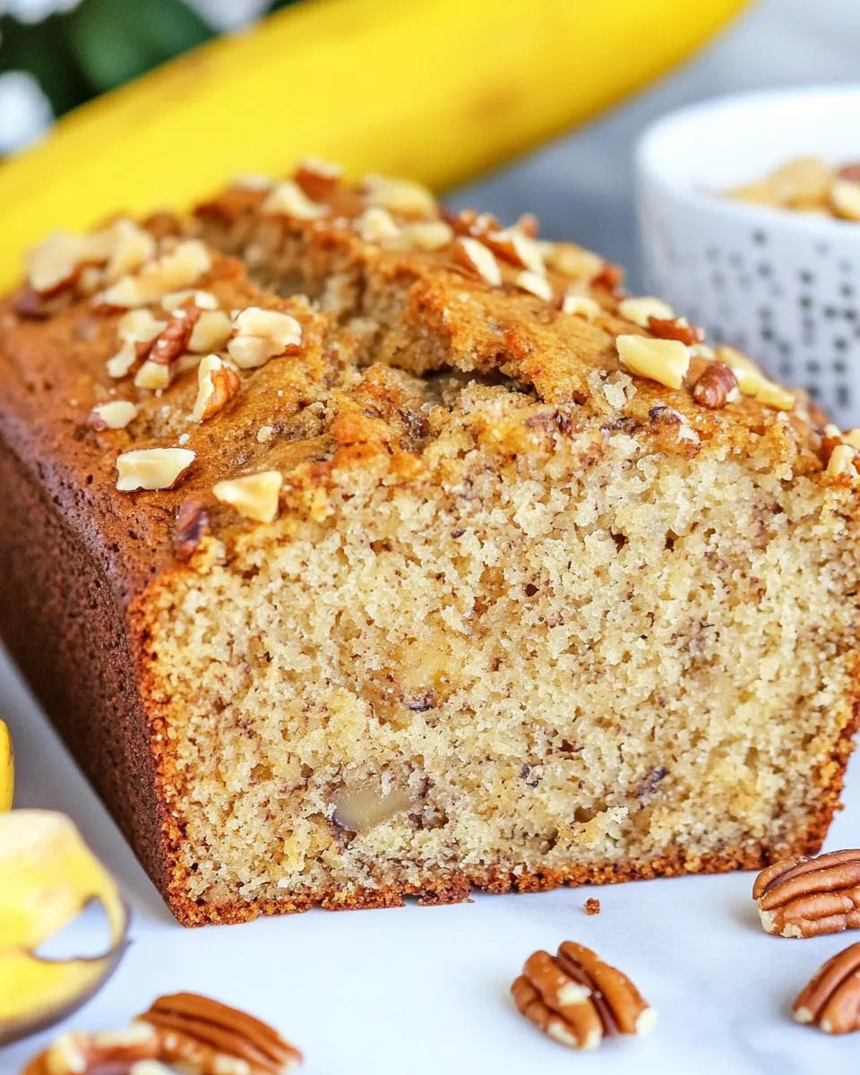 Delicious Hawaiian Banana Nut Bread shot