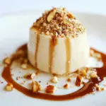Homemade Hazelnut Panna Cotta with Caramel Sauce photo