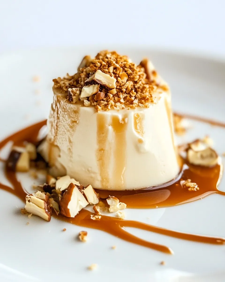 Delicious Hazelnut Panna Cotta with Caramel Sauce image
