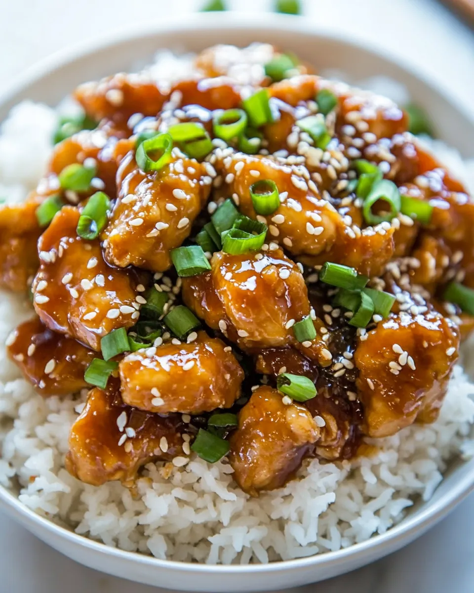 Easy Healthier 20 Minute Sesame Chicken image