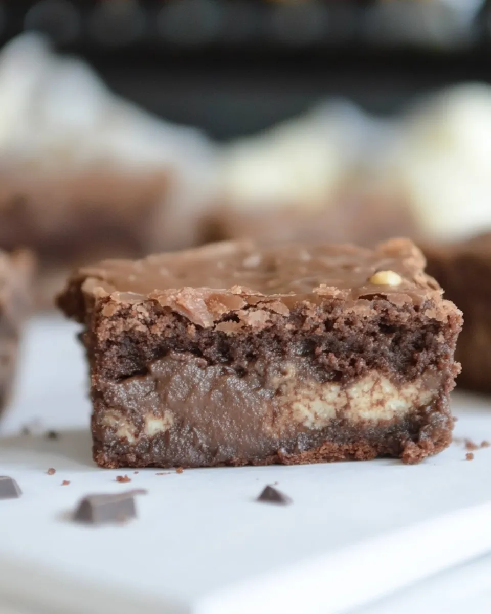 Easy Healthier Chocolate Gooey Cake Bars photo