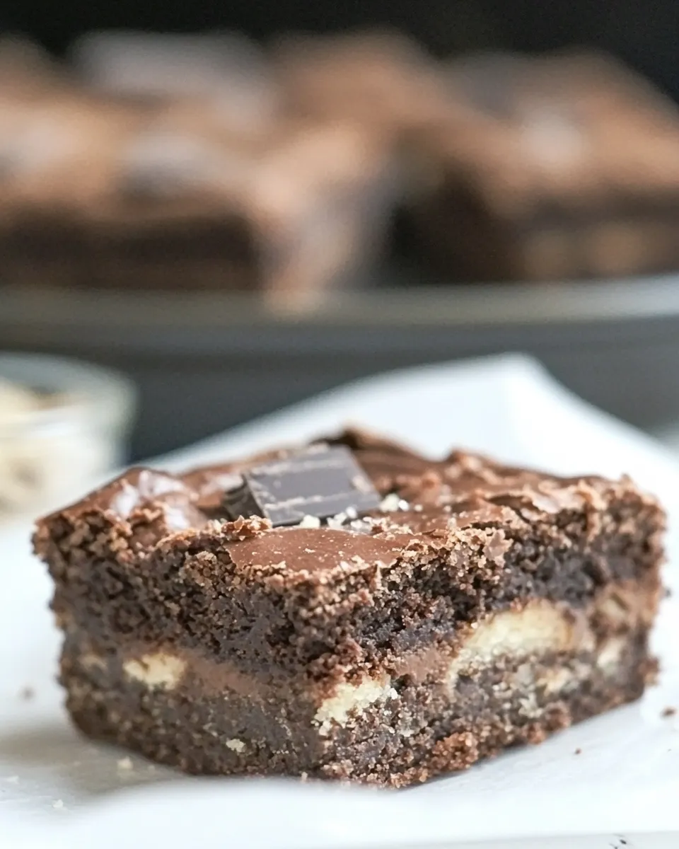 Homemade Healthier Chocolate Gooey Cake Bars recipe photo