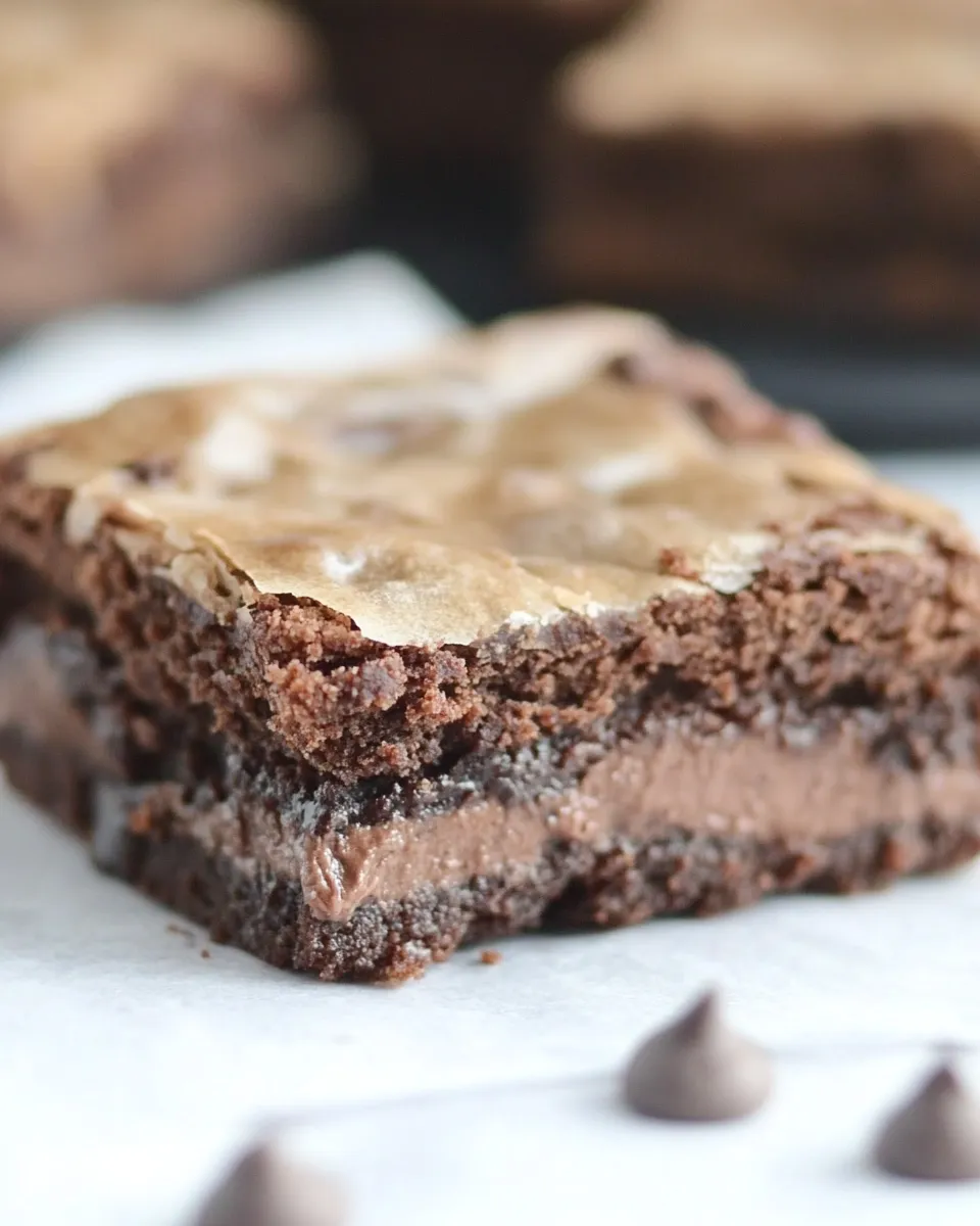 Healthy Healthier Chocolate Gooey Cake Bars shot