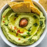 Homemade Healthy Avocado Hummus photo