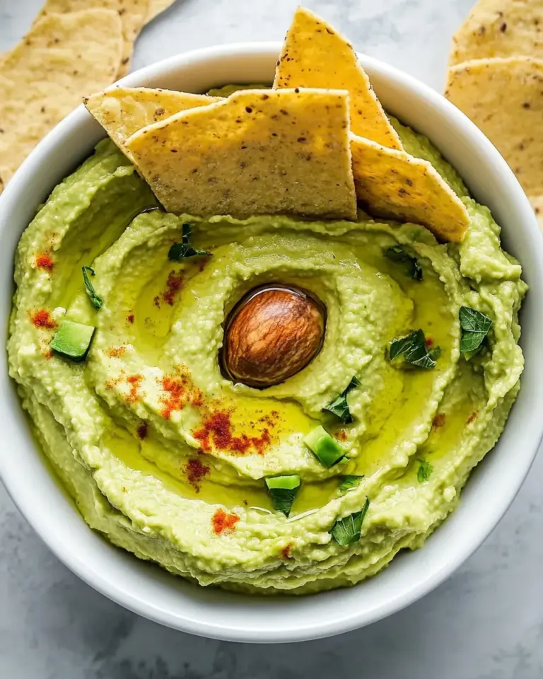Homemade Healthy Avocado Hummus photo