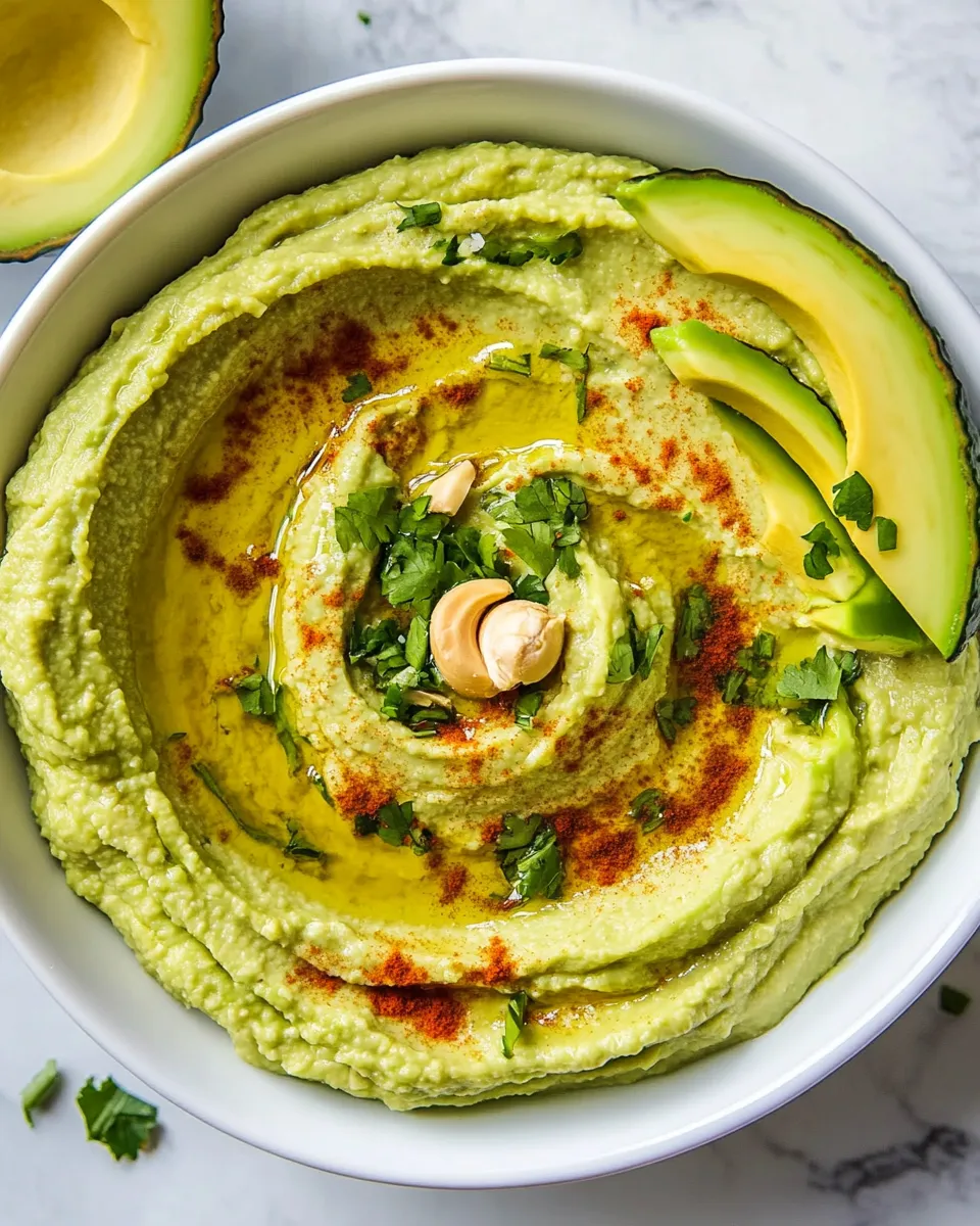 Simple Healthy Avocado Hummus image
