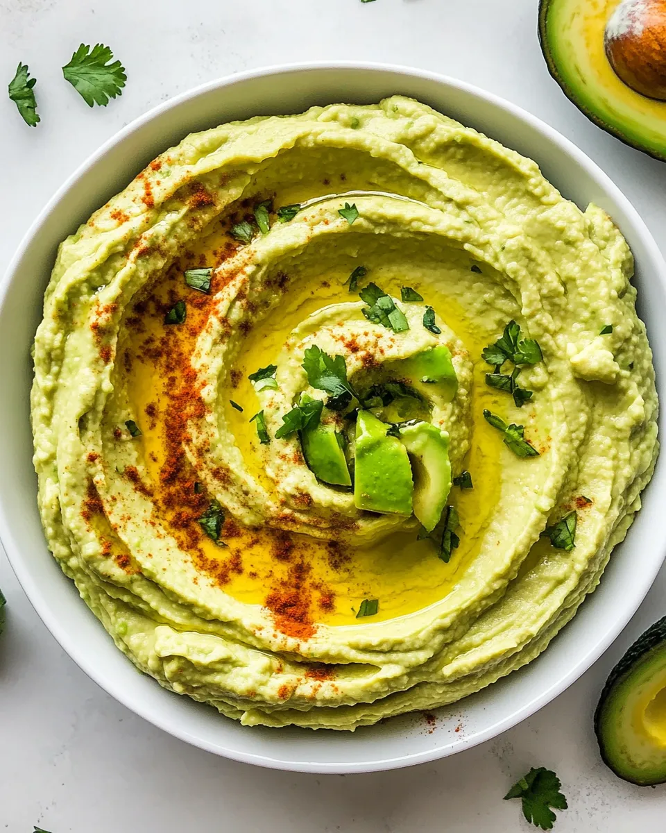 Delicious Healthy Avocado Hummus shot