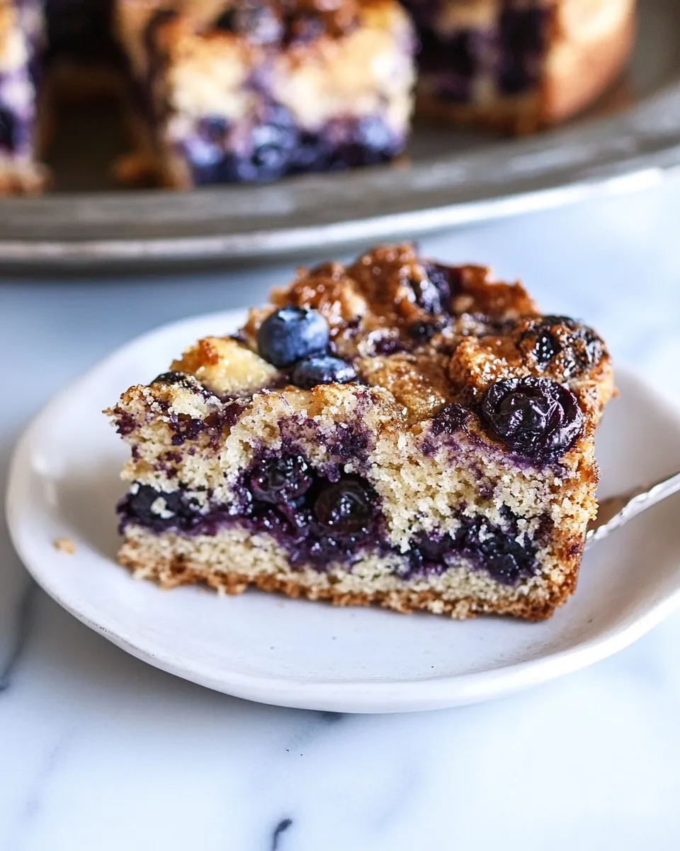 Easy Healthy Blueberry Coffee Cake recipe photo