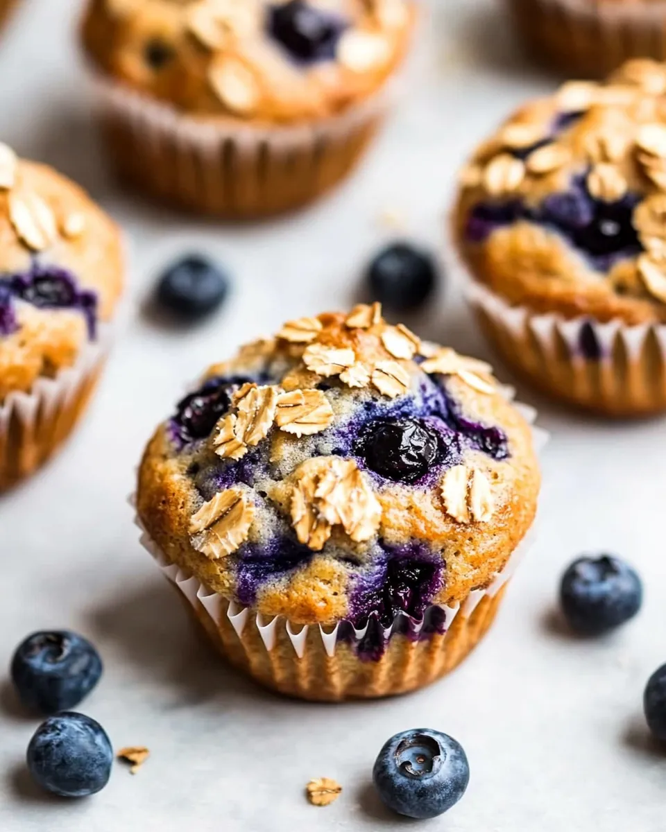 Best Healthy Blueberry Muffins image
