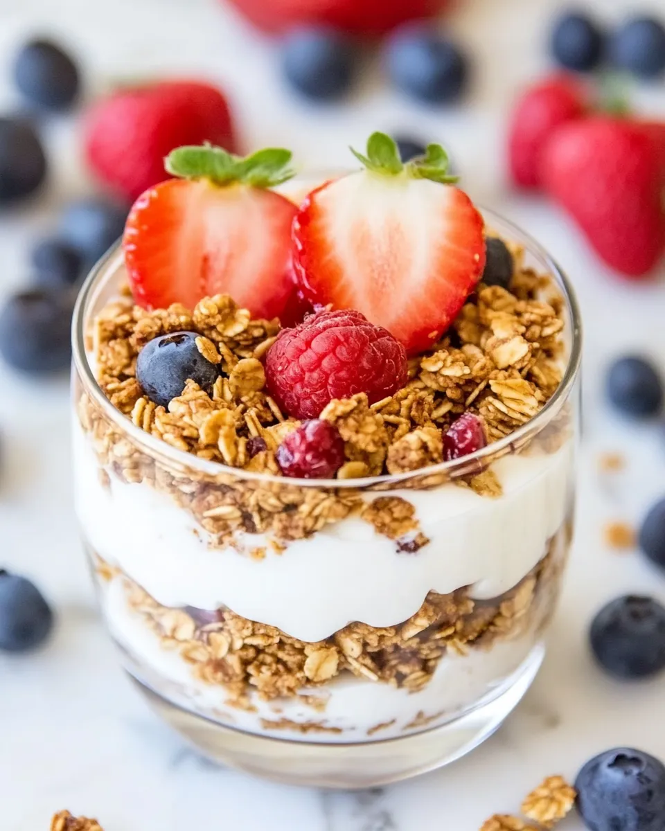 Delicious Healthy Breakfast Parfait Recipe (Homemade Granola) image