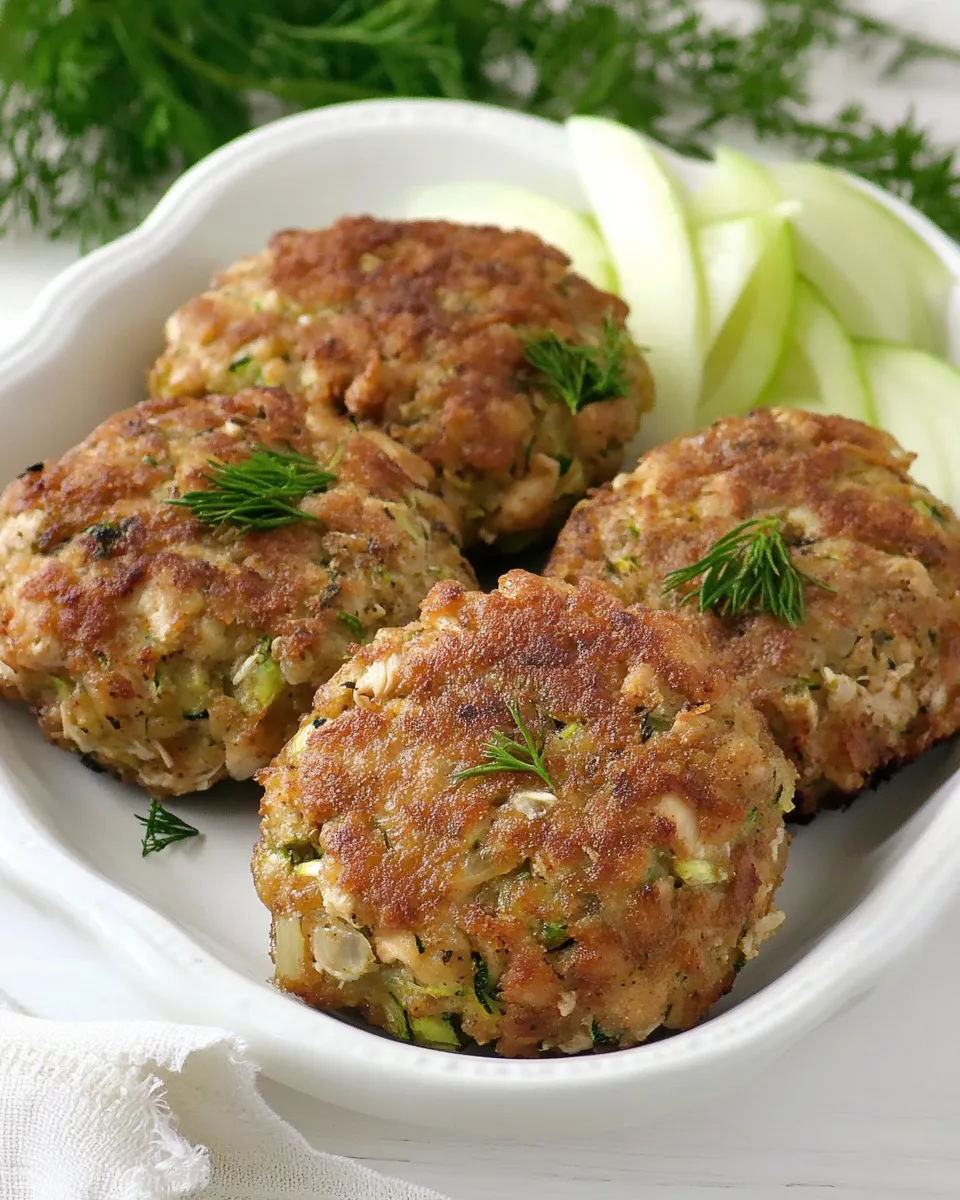 Delicious Healthy Chicken Croquettes Recipe with Zucchini and Onions image