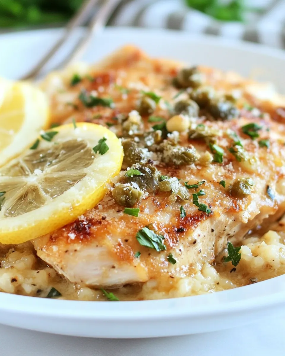 Homemade Healthy Chicken Piccata photo