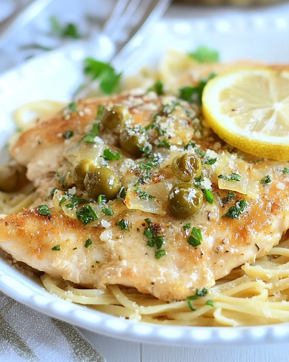 Classic Healthy Chicken Piccata image