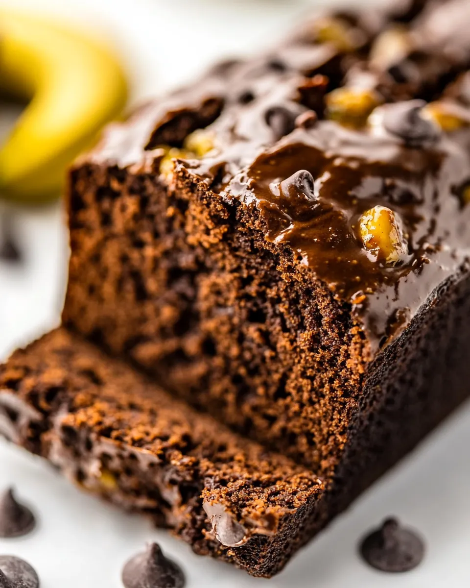 Easy Healthy Chocolate Banana Bread recipe photo