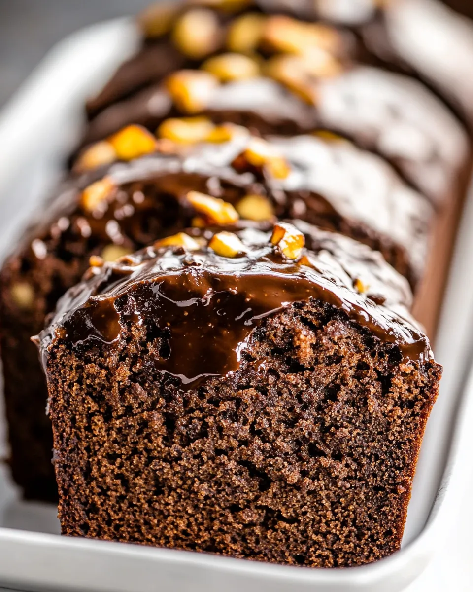 Delicious Healthy Chocolate Banana Bread shot