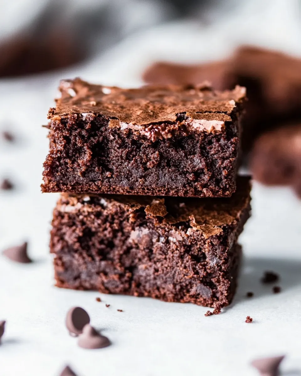 Classic Healthy Greek Yogurt Brownies image