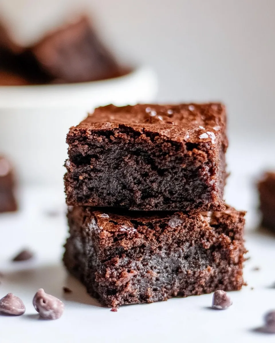 Delicious Healthy Greek Yogurt Brownies shot