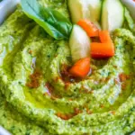Homemade Healthy Homemade Spinach Hummus Recipe photo