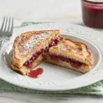Homemade Healthy Stuffed French Toast With PB & J photo