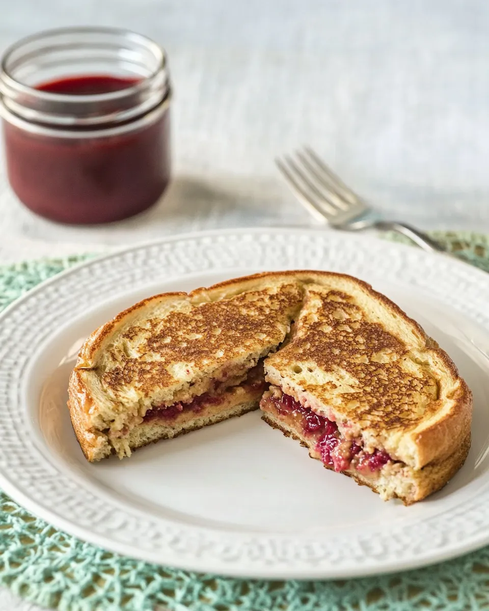 Easy Healthy Stuffed French Toast With PB & J recipe photo