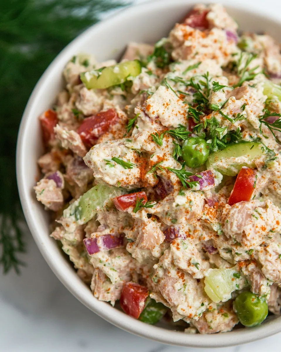 Quick Healthy Tuna Salad With Hummus (Mayo-Free) recipe photo
