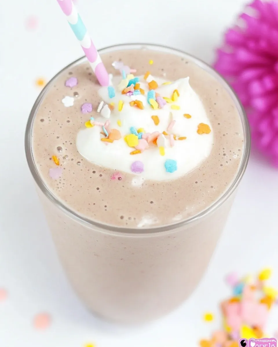 Homemade Healthy Vegan Cake Shake photo