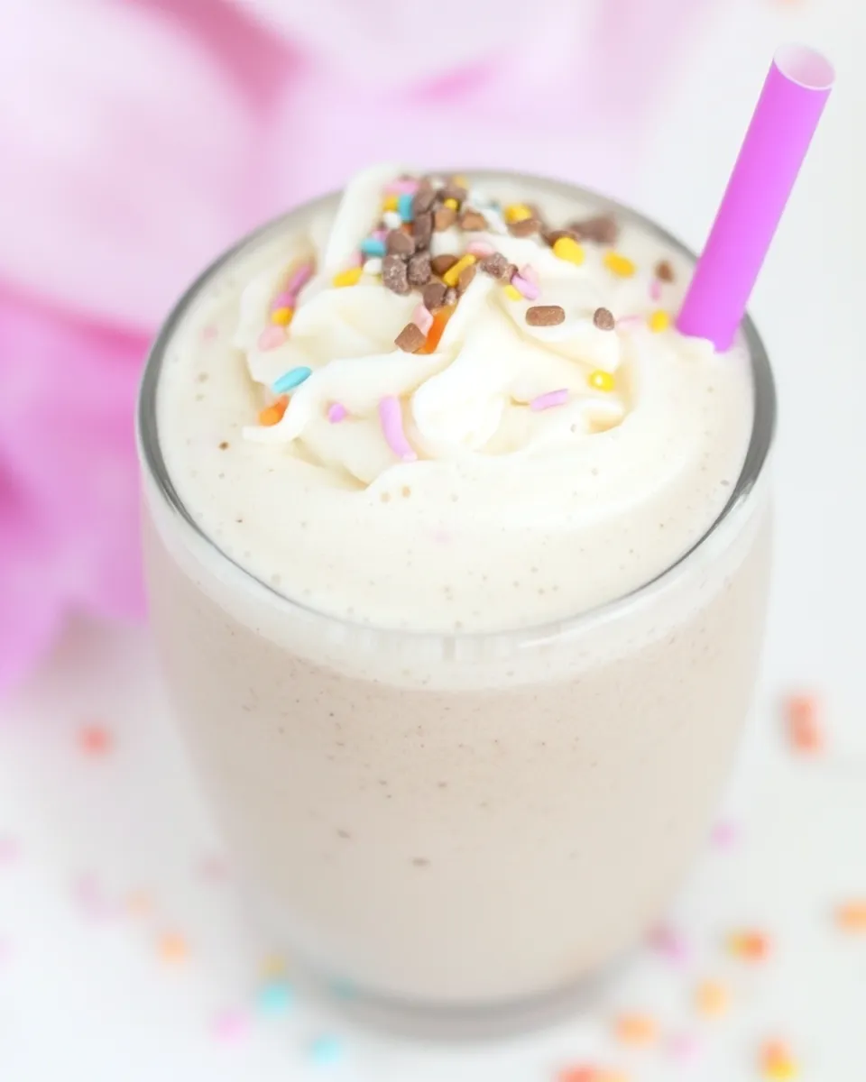 Delicious Healthy Vegan Cake Shake shot