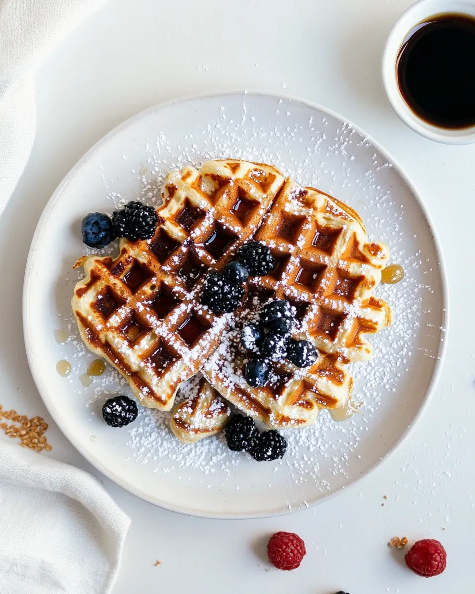 Homemade Healthy Waffle Recipe photo