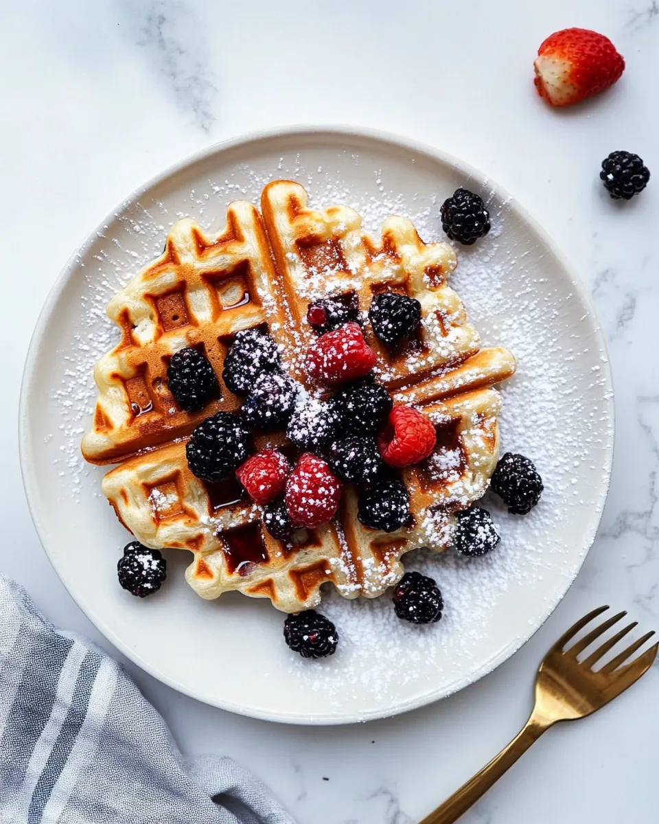 Delicious Healthy Waffle Recipe shot