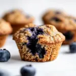 Homemade Healthy Whole Wheat Blueberry Muffins photo