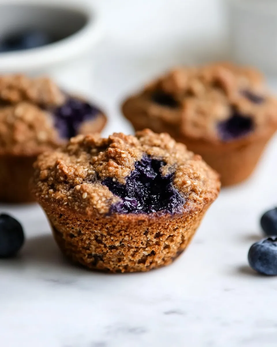 Easy Healthy Whole Wheat Blueberry Muffins recipe photo