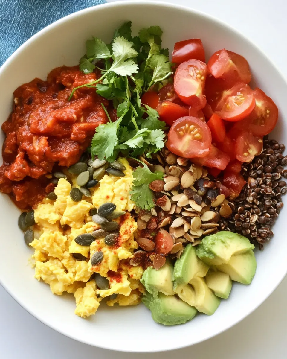 Easy High-Protein Vegan Breakfast Bowl recipe photo