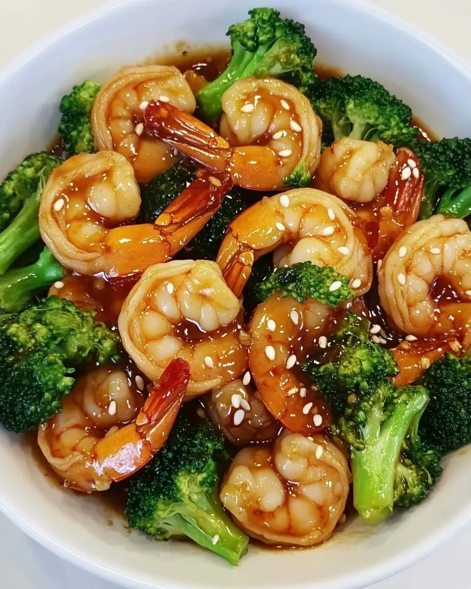 Quick Hoisin Shrimp with Broccoli image
