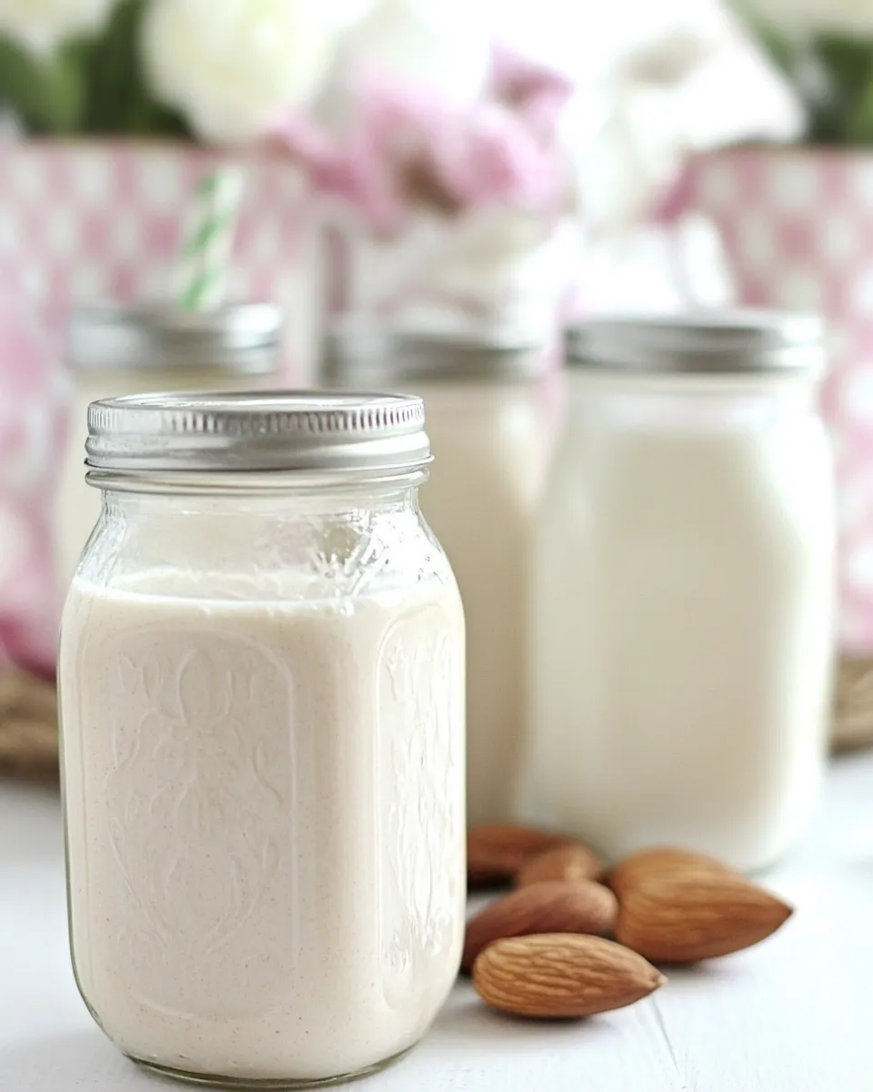Best Homemade Almond Milk recipe photo