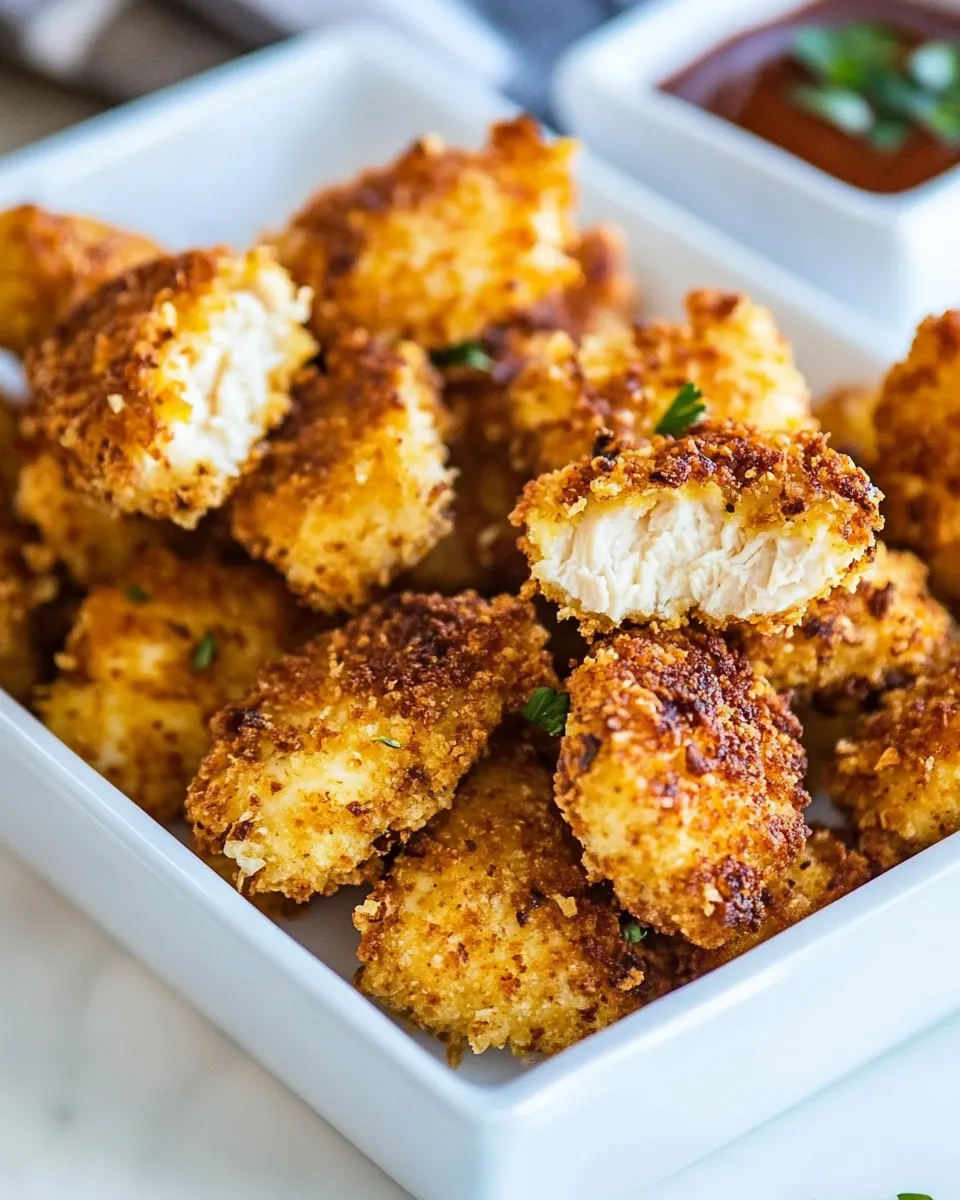 Quick Homemade Baked Chicken Nuggets Recipe image