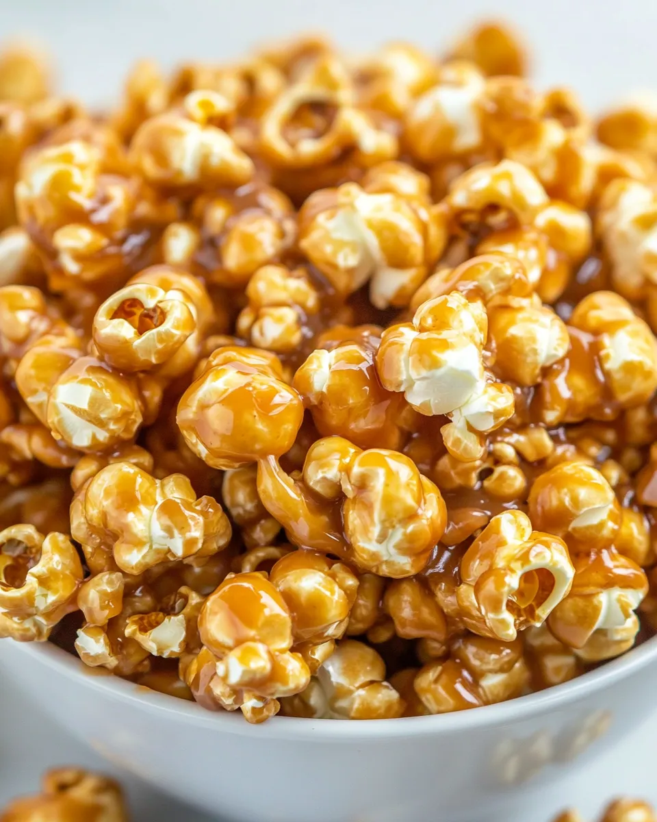 Homemade Caramel Popcorn photo