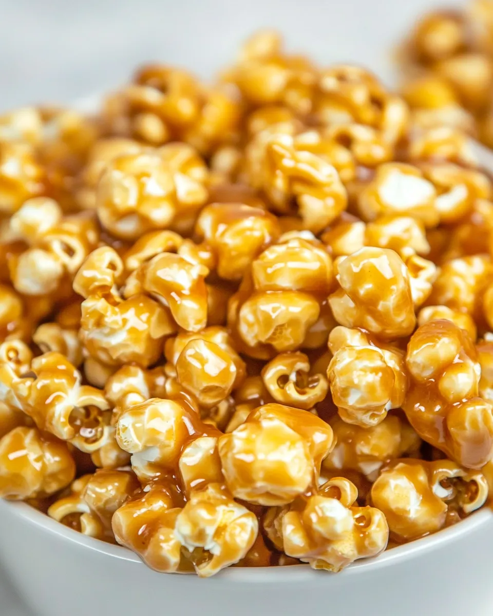 Tasty Homemade Caramel Popcorn photo